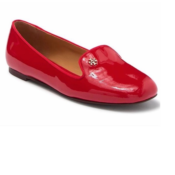 Tory Burch Red New Samantha Patent Leather
Smoking Slipper Flats 11 - Picture 6 of 8